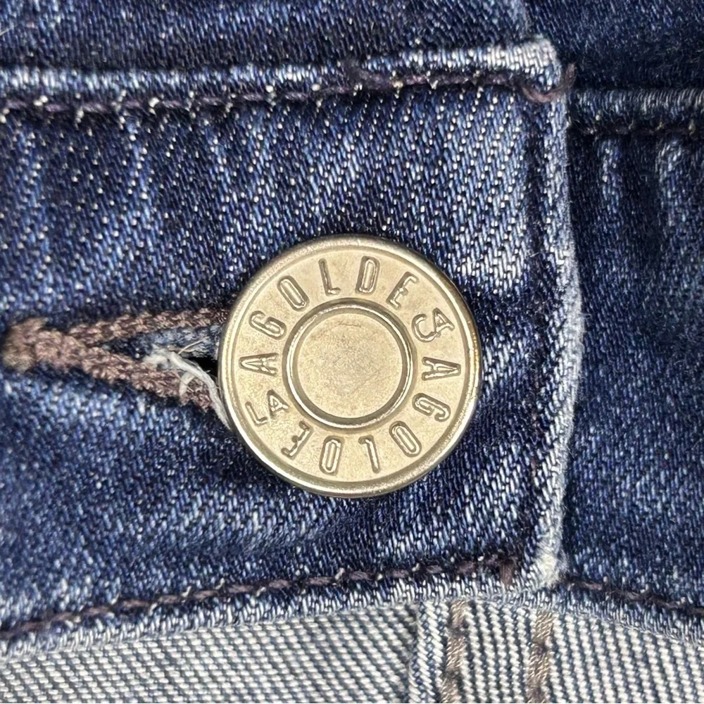 Agolde Blue‎ Straight Leg Jeans Womens Size 28 Raw Hem Classic Denim